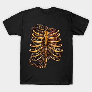 Machina Mystique: The Steampunk Rib Cage T-Shirt